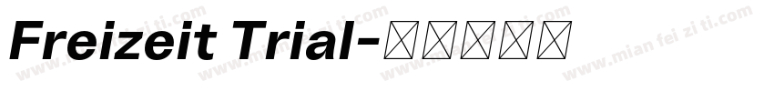 Freizeit Trial字体转换